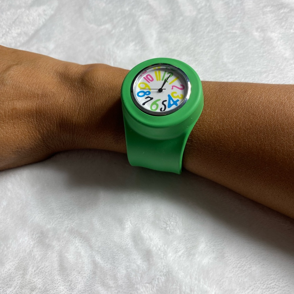 Vibrant Green Silicone Watch
